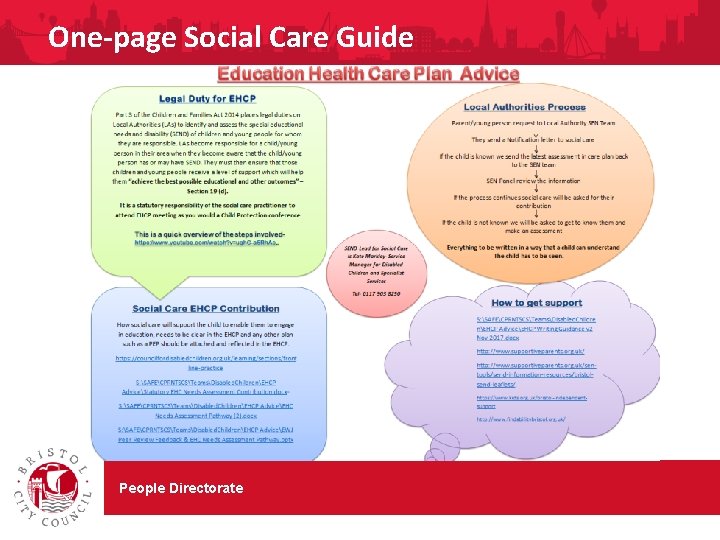 One-page Social Care Guide People Directorate 