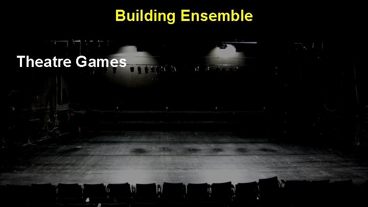 Building Ensemble Theatre Games 