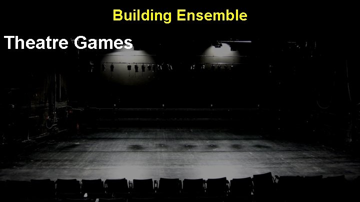 Building Ensemble Theatre Games 