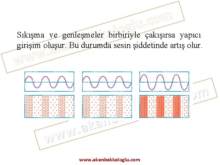 o l a akk m o c. u l g Sıkışma ve genleşmeler birbiriyle