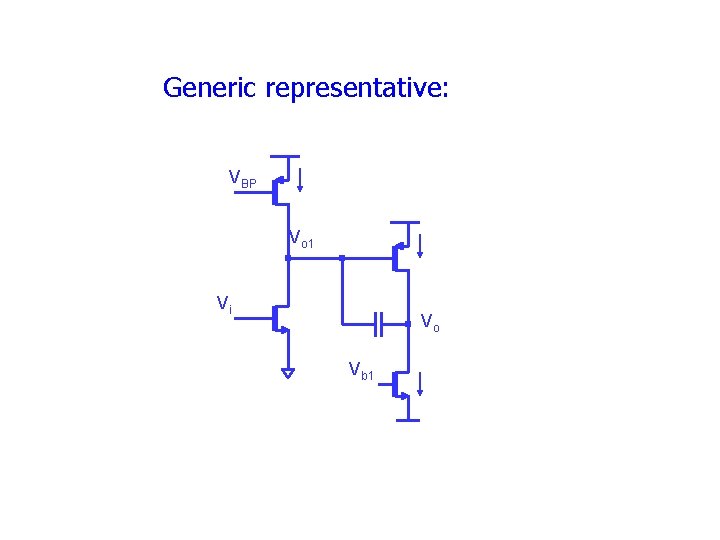 Generic representative: VBP Vo 1 Vi Vo Vb 1 Generic representative: VBP Vo 1 Vi Vo Vb 1