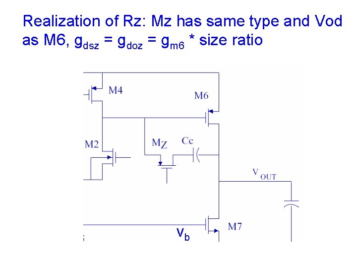 Realization of Rz: Mz has same type and Vod as M 6, gdsz = Realization of Rz: Mz has same type and Vod as M 6, gdsz =