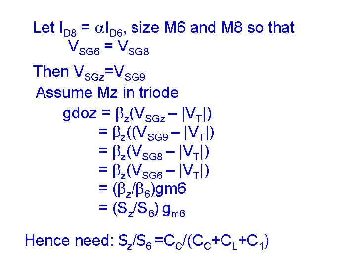 Let ID 8 = a. ID 6, size M 6 and M 8 so Let ID 8 = a. ID 6, size M 6 and M 8 so