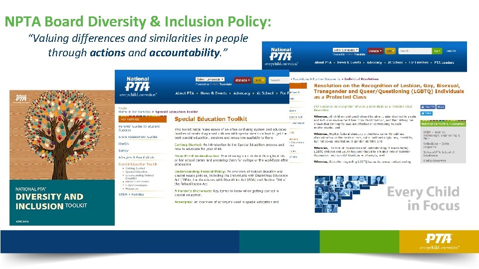 NPTA Board Diversity & Inclusion Policy: “Valuing differences and similarities in people through actions