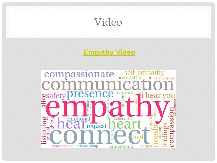 Video Empathy Video 
