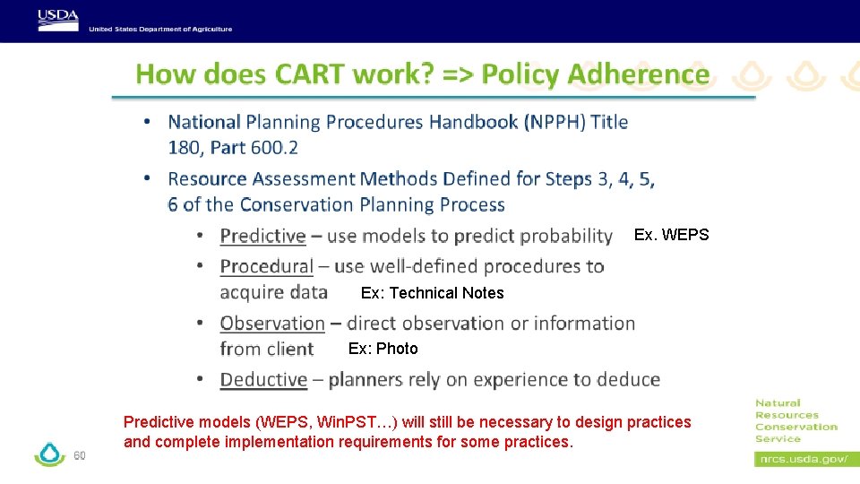 Ex. WEPS Ex: Technical Notes Ex: Photo 5 Predictive models (WEPS, Win. PST…) will