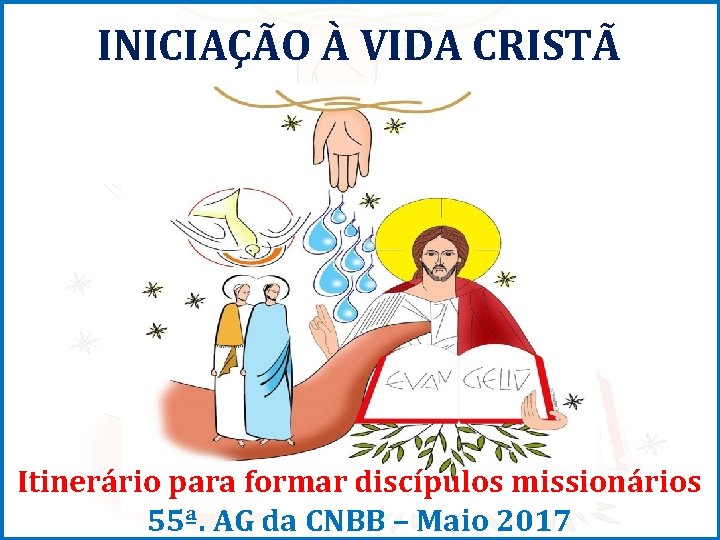 INICIAÇÃO À VIDA CRISTÃ Itinerário para formar discípulos missionários 55ª. AG da CNBB –