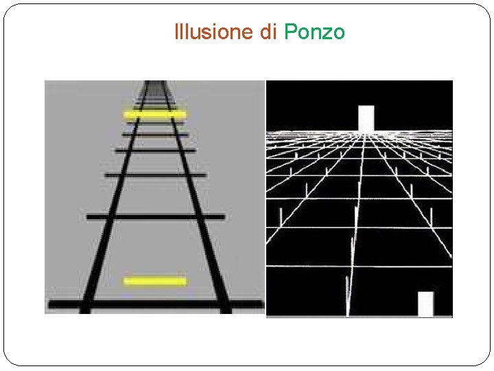 Illusione di Ponzo Illusione di Ponzo