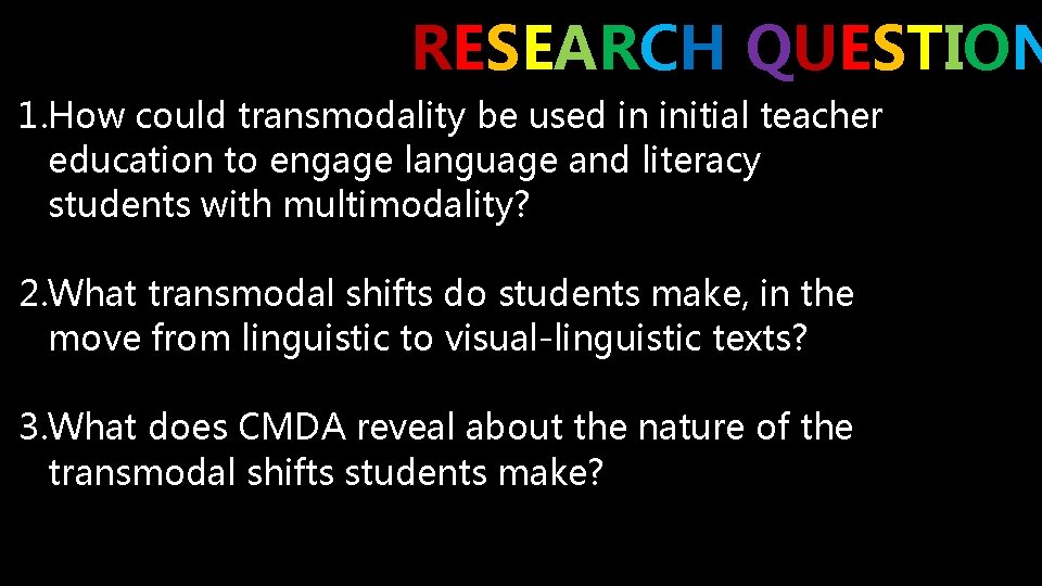 RE S E A RC H Q U E S T I O N