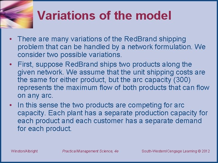 Variations of the model • There are many variations of the Red. Brand shipping
