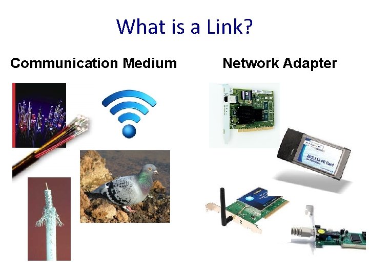 What is a Link? Communication Medium Network Adapter 4 