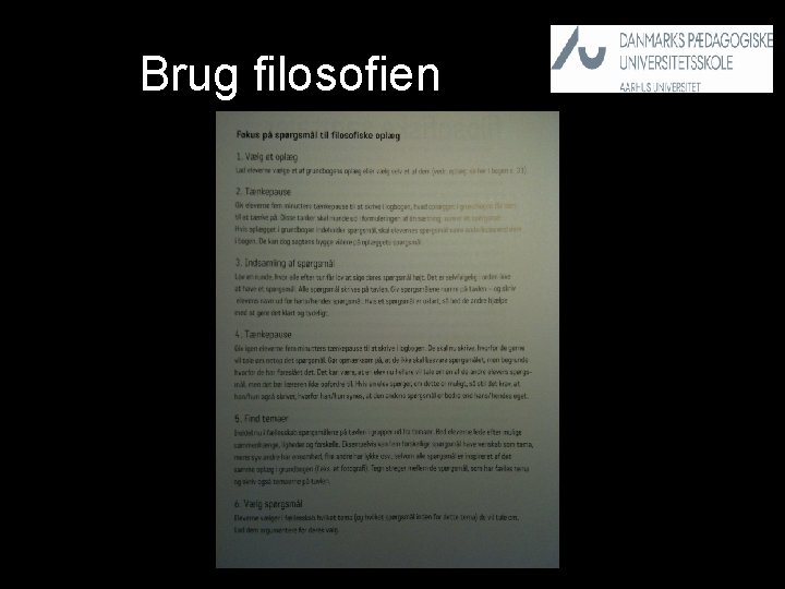 Brug filosofien 