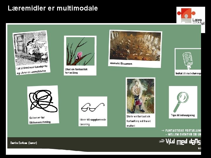 Læremidler er multimodale Læremiddel. dk Nationalt videncenter for læremidler 