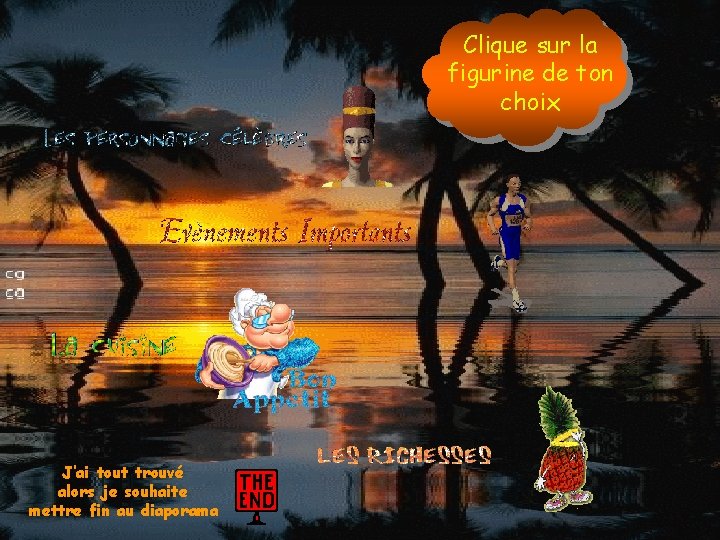 Clique sur la figurine de ton choix J’ai tout trouvé alors je souhaite mettre