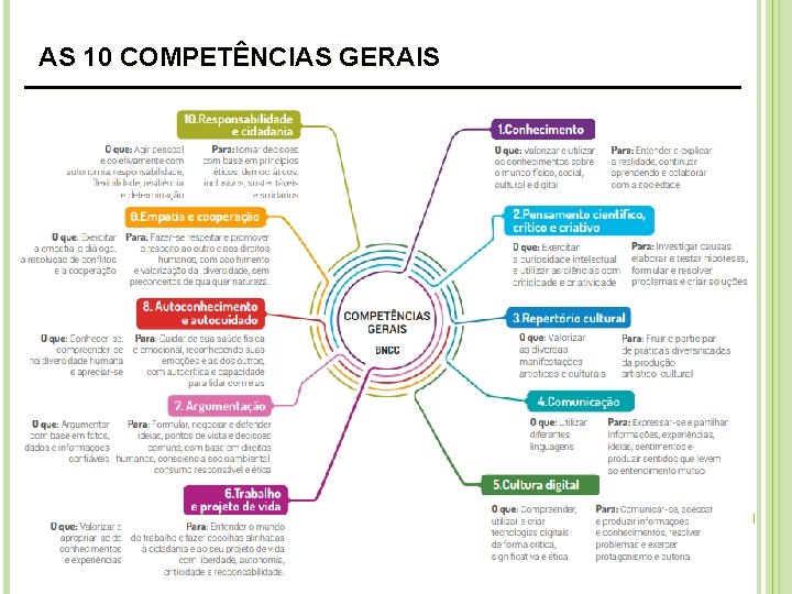 AS 10 COMPETÊNCIAS GERAIS ____________________ 