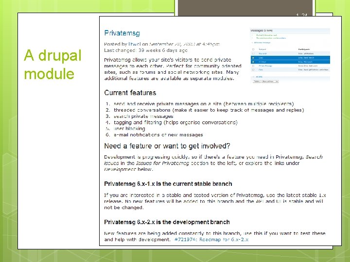 1 -24 A drupal module 