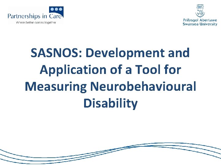 SASNOS: Development and Application of a Tool for Measuring Neurobehavioural Disability 