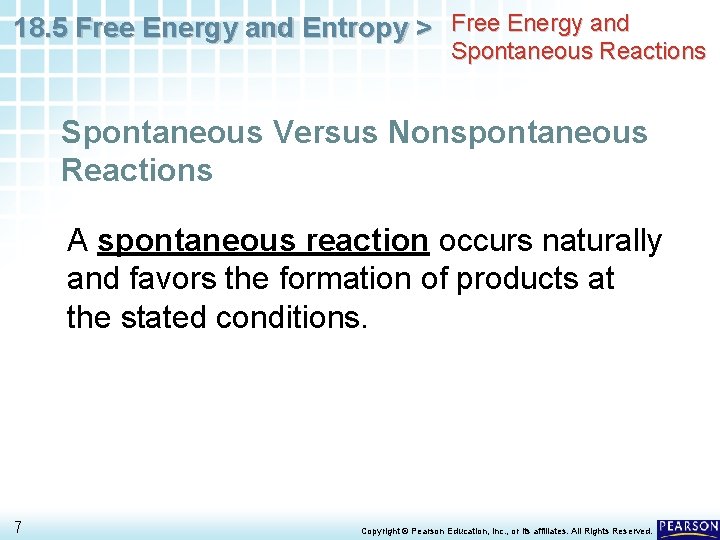 18 5 Free Energy and Entropy Chapter 18