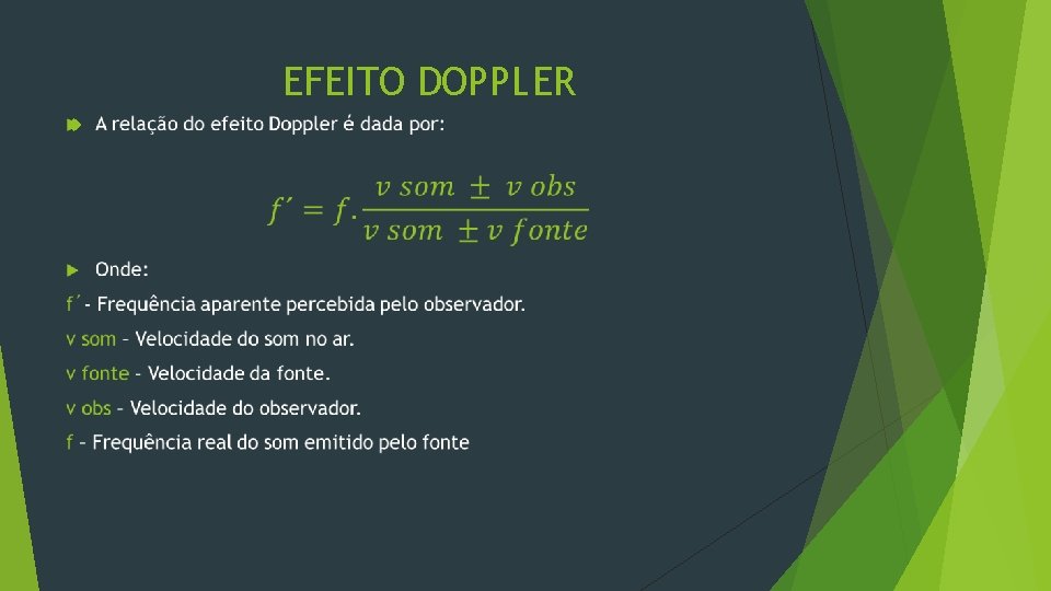 EFEITO DOPPLER 