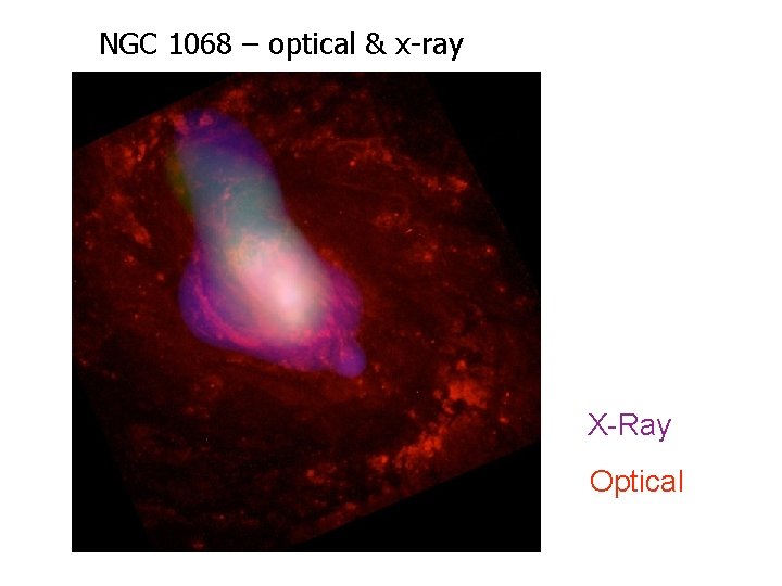 NGC 1068 – optical & x-ray X-Ray Optical 