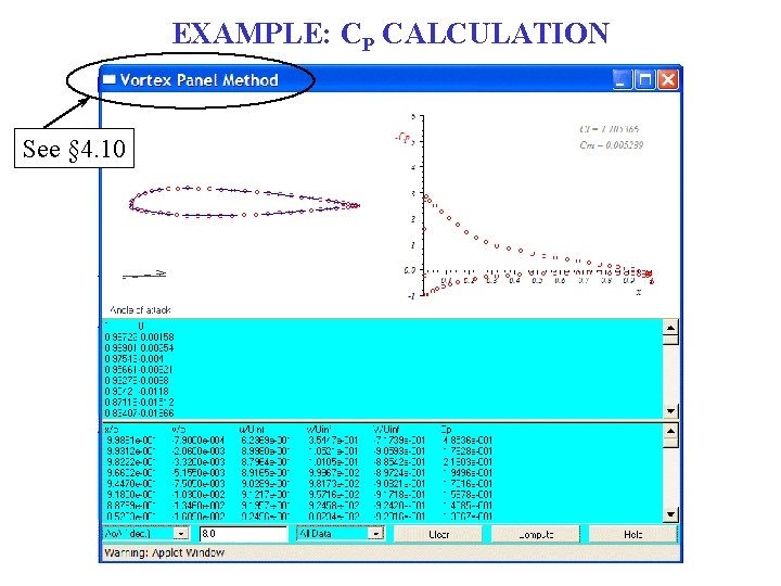 EXAMPLE: CP CALCULATION See § 4. 10 
