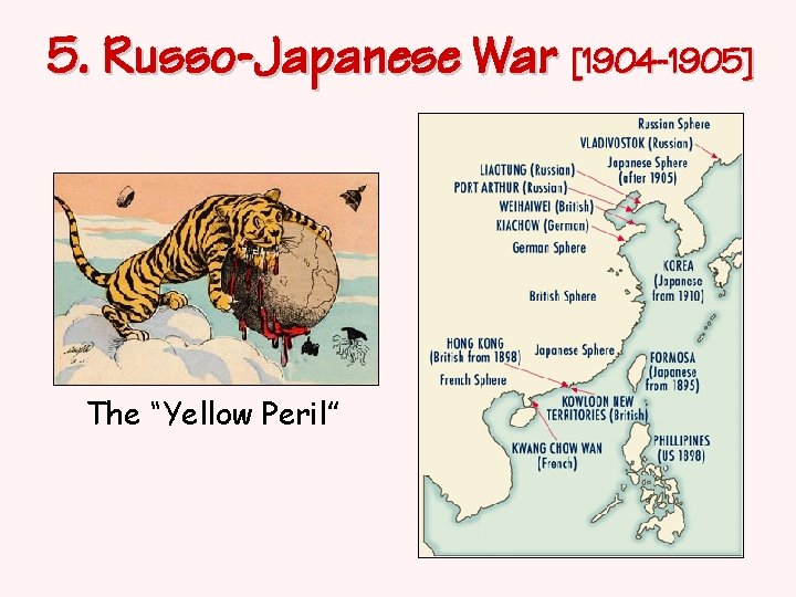 5. Russo-Japanese War [1904 -1905] The “Yellow Peril” 