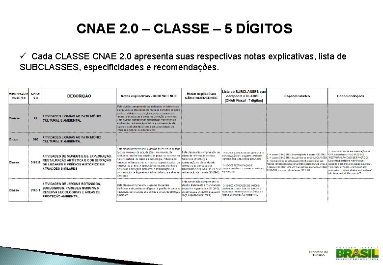 CNAE 2. 0 – CLASSE – 5 DÍGITOS ü Cada CLASSE CNAE 2. 0