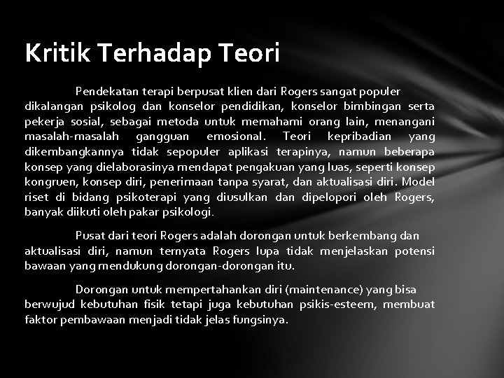 Carl Rogers Nama Kelompok Yetty Dwi Setiyarti Ayu