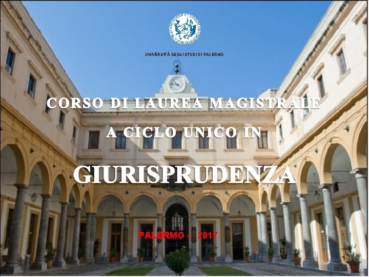 UNIVERSITÀ DEGLI STUDI DI PALERMO – 2017 