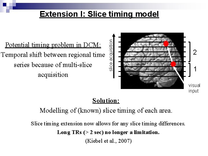 Potential timing problem in DCM: Temporal shift between regional time series because of multi-slice