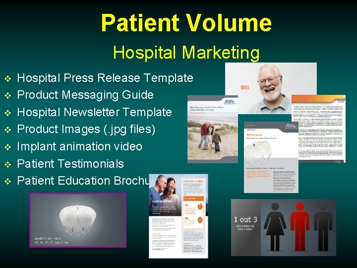 Patient Volume Hospital Marketing v v v v Hospital Press Release Template Product Messaging