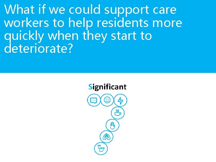 What if we could support care workers to help residents more quickly when they What if we could support care workers to help residents more quickly when they
