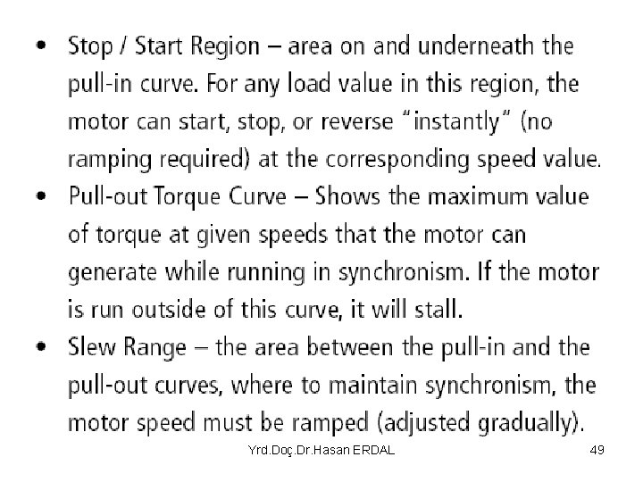 Yrd. Doç. Dr. Hasan ERDAL 49 