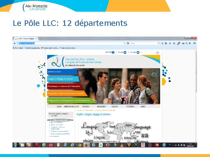 Le Pôle LLC: 12 départements 