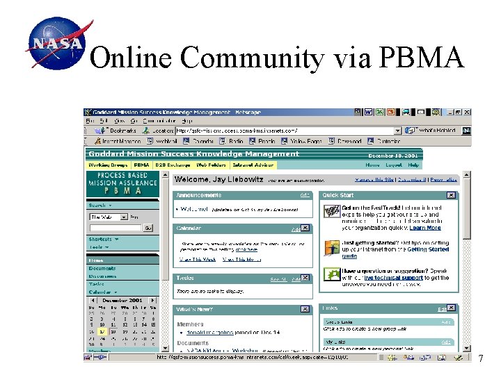 Online Community via PBMA 7 