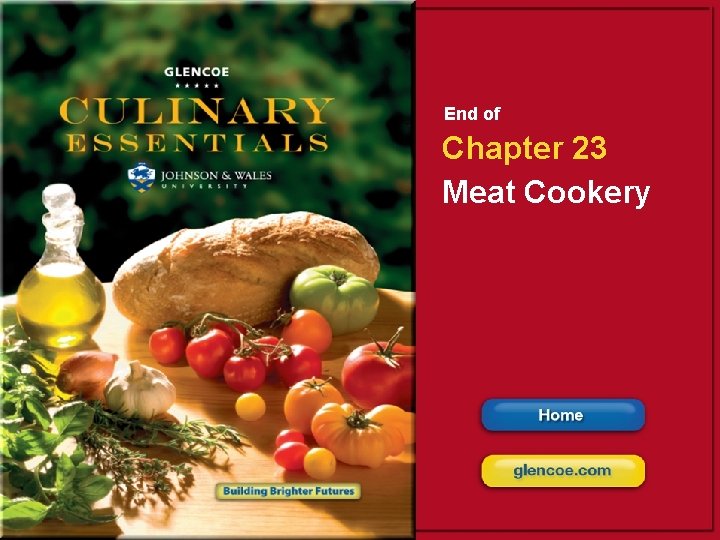 End of Chapter 23 Meat Cookery 