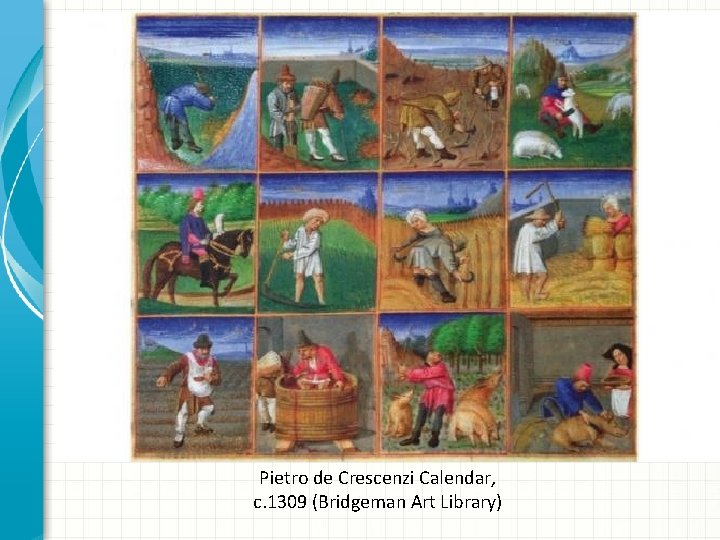 Pietro de Crescenzi Calendar, c. 1309 (Bridgeman Art Library) 