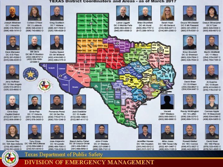 Texas Department of Public Safety DIVISION OF EMERGENCY MANAGEMENT 