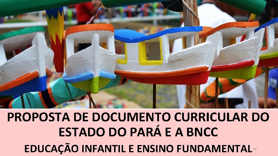 PROPOSTA DE DOCUMENTO CURRICULAR DO ESTADO DO PARÁ E A BNCC EDUCAÇÃO INFANTIL E