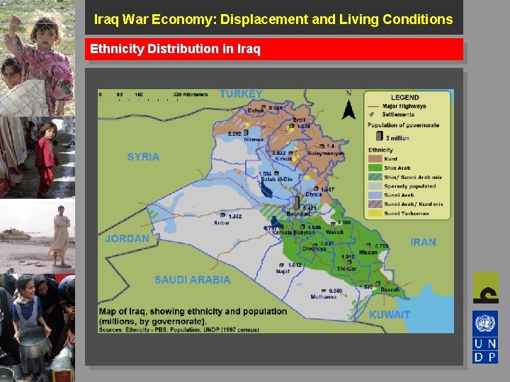 Iraq War Economy: Displacement and Living Conditions Ethnicity Distribution in Iraq 