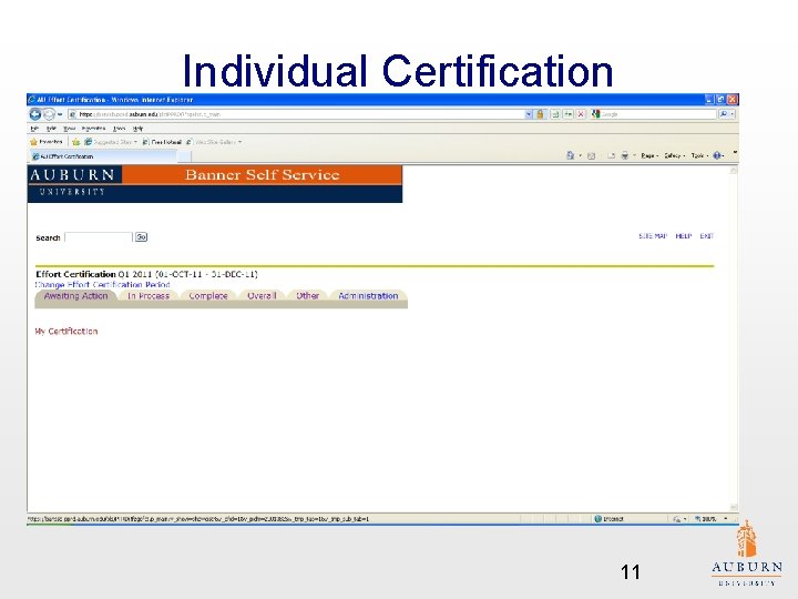 Individual Certification 11 