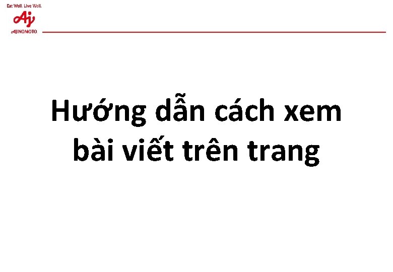 Hướng dẫn cách xem bài viết trên trang 