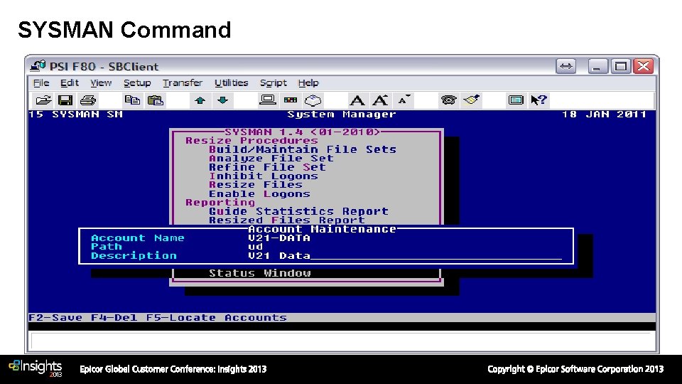SYSMAN Command SYSMAN Command
