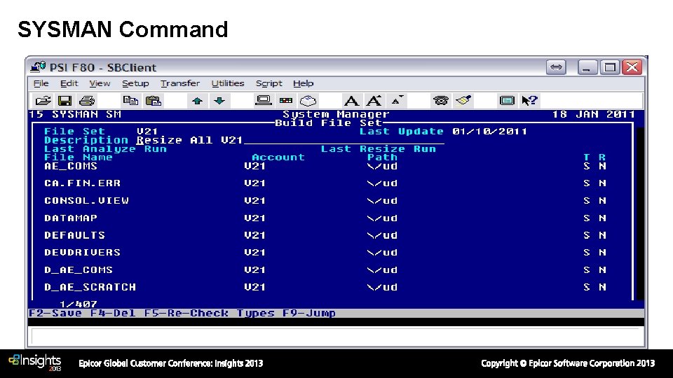 SYSMAN Command SYSMAN Command
