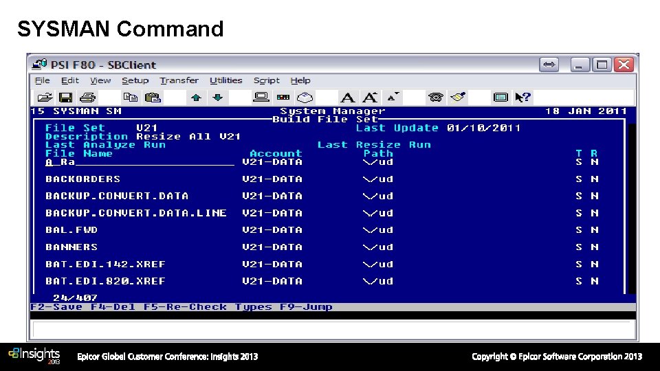 SYSMAN Command SYSMAN Command