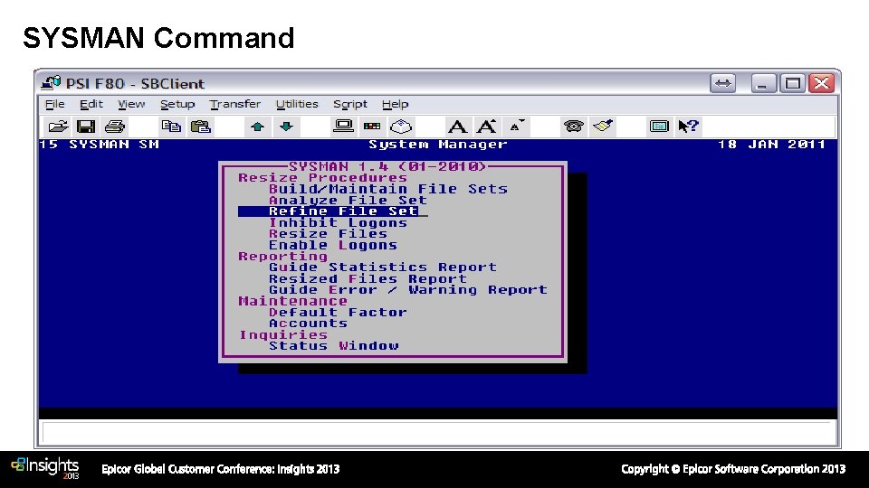 SYSMAN Command SYSMAN Command