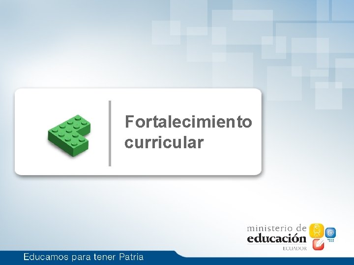 Fortalecimiento curricular 