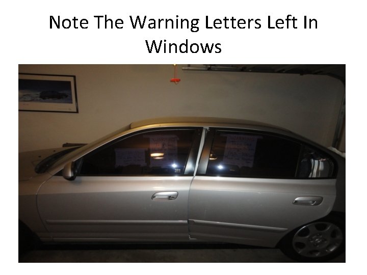 Note The Warning Letters Left In Windows 