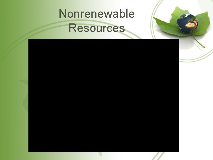 Nonrenewable Resources 