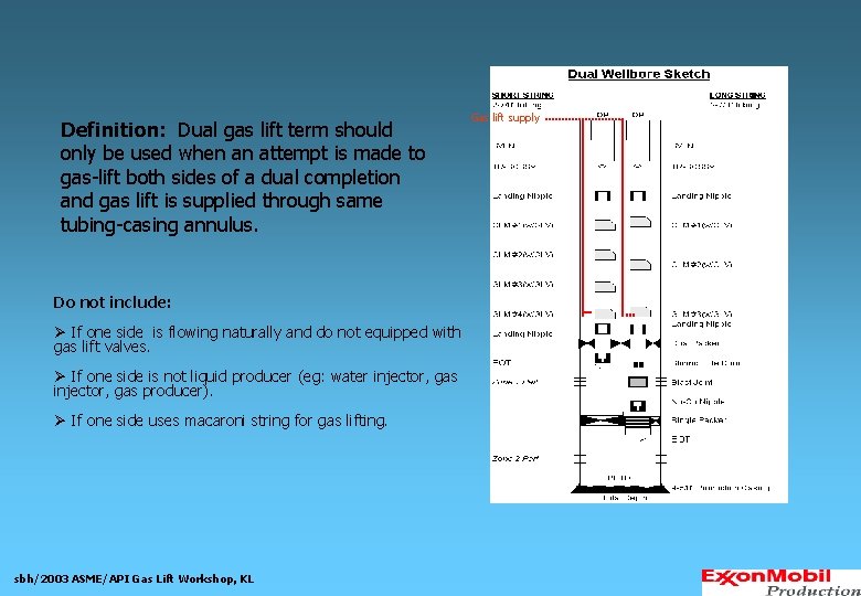 Definition: Dual gas lift term should only be used when an attempt is made